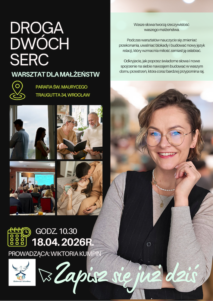 Plakat warsztatów Droga dwóch serc